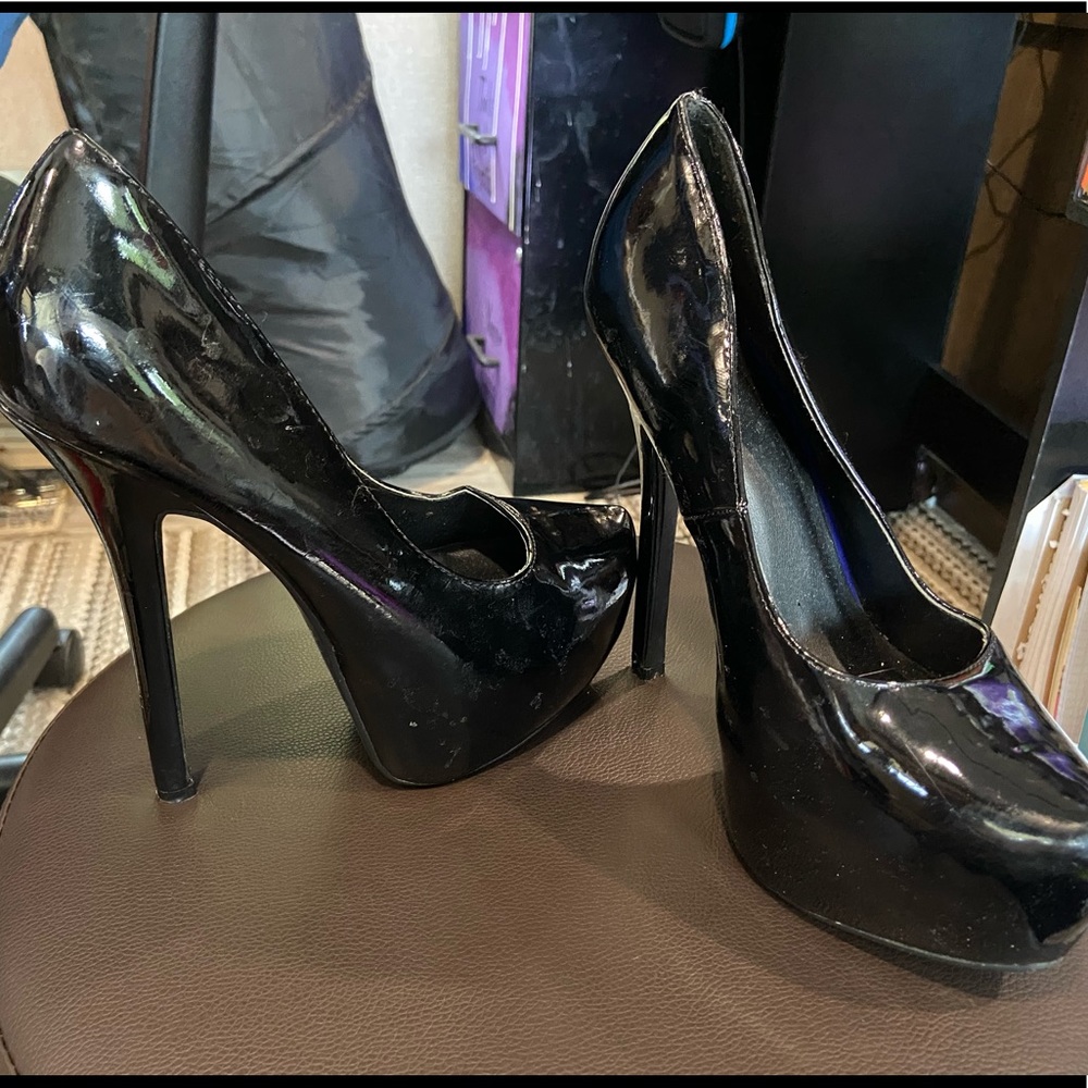 Black high heels